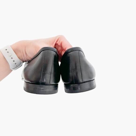 Gucci Jordaan Horsebit Loafer EU 40 US 10 Black Leather Buckle Flat Dress Shoe - Picture 7 of 16